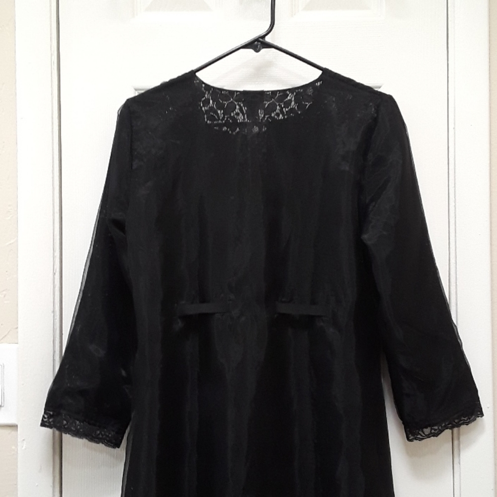 Rare! Heidi Weisel Tulle Lace Robe - Picture 5 of 11